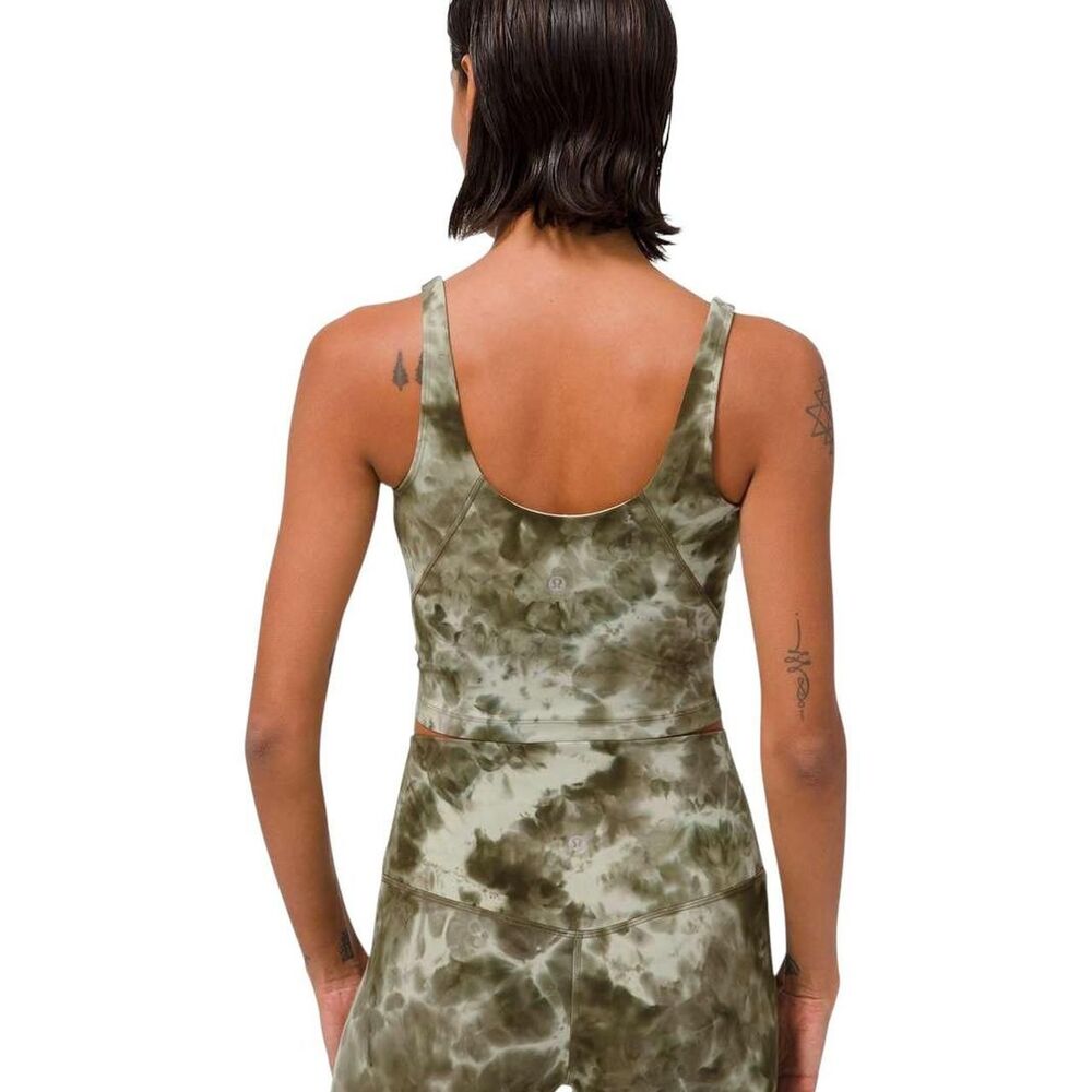 Lululemon Align Tank *Diamond Dye Diamond Dye Light Sage Army Green Dark Olive - Picture 2 of 7